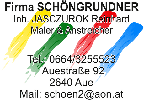 Schöngrundner Maler & Bodenleger Inh. Reinhard Jasczurok Logo